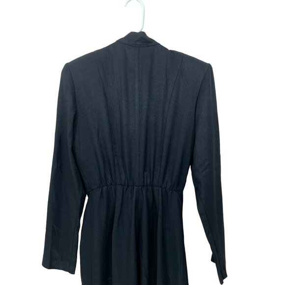 Vtg Dani Michael's Women's Sz 5/6 Jumpsuit Romper Parade Black Gold Buttons - Picture 7 of 8